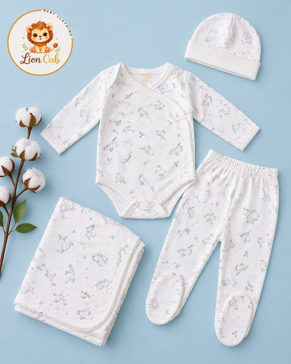 Conjunto de algodón Pima